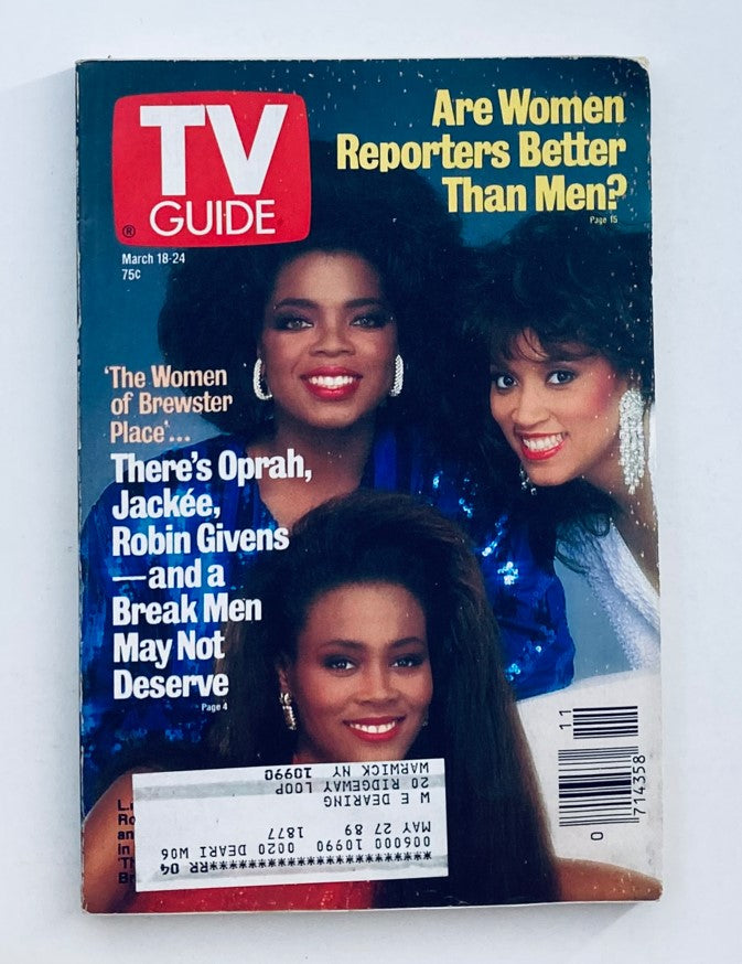 TV Guide Magazine March 18 1989 Oprah Winfrey, Robin Givens NY Metro Ed.