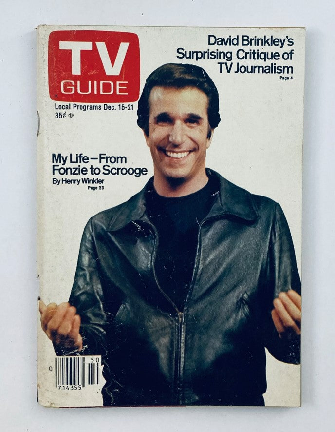 TV Guide Magazine December 15 1979 featuring Henry Winkler on the cover, showcasing nostalgic themes and classic television highlights from that era.