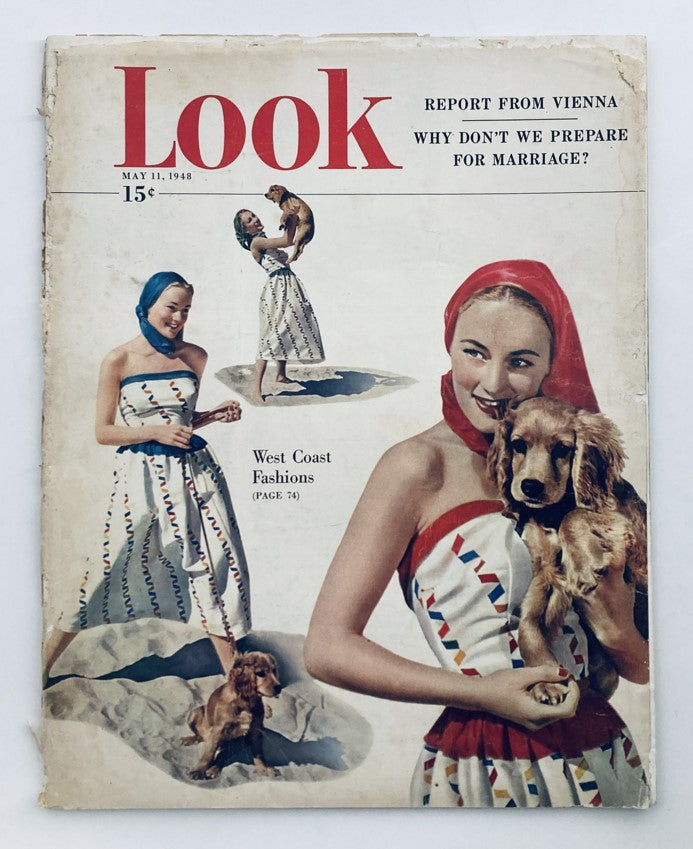 Vintage Look Magazine May 11 1948 Vol 12 No. 10 West Coast Fashions No Label