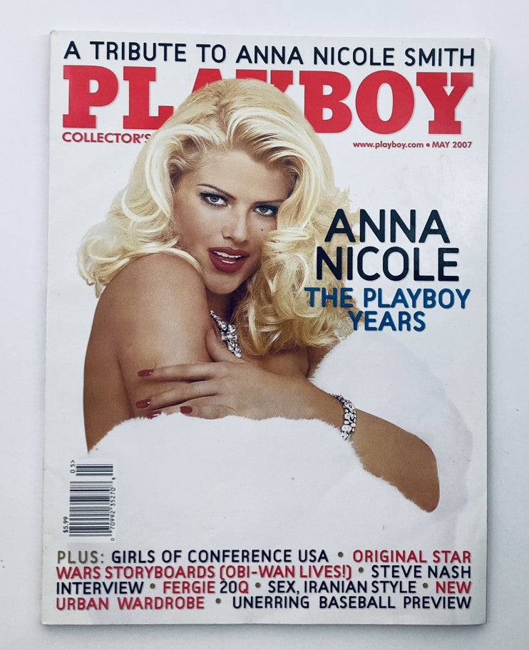 Playboy Magazine May 2007 Cover featuring Anna Nicole Smith, commemorating her impact in pop culture.