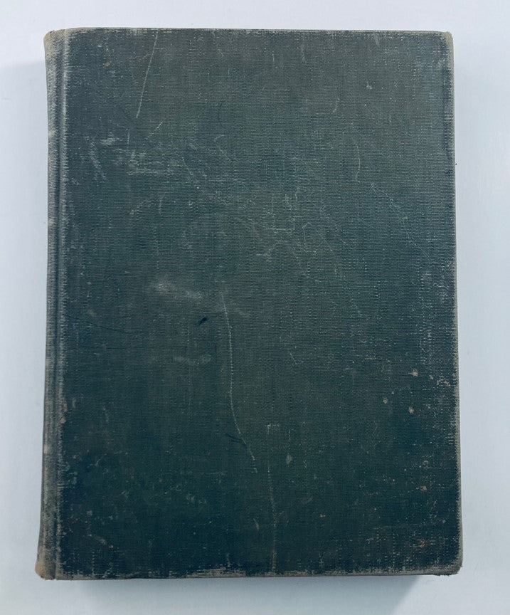 Cover of VTG 1945 Bound Life Magazine showcasing a green cloth-bound edition with signs of wear.
