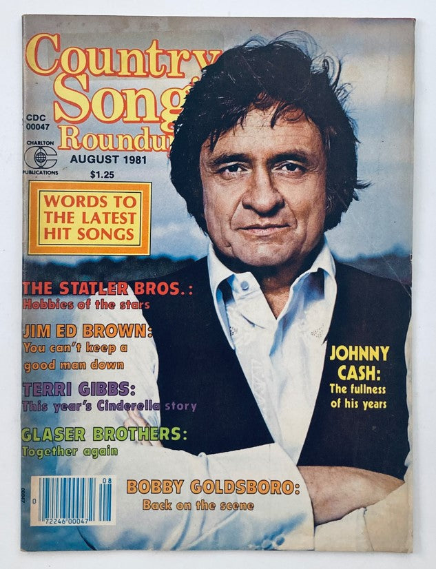Cover of Country Song Roundup Magazine - August 1981 featuring Bobby Goldsboro, highlighting popular country music themes.
