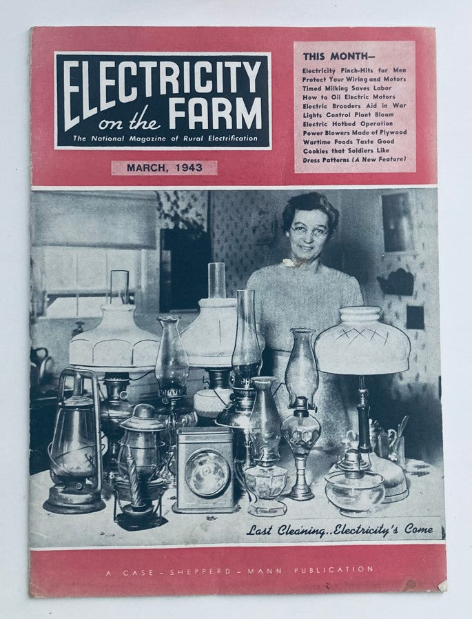 Vintage Electricity on the Farm Magazine March 1943 Electricity Pinch-Hits