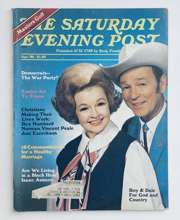 The Saturday Evening Post Magazine April 1980 Roy Rogers and Dale Evans