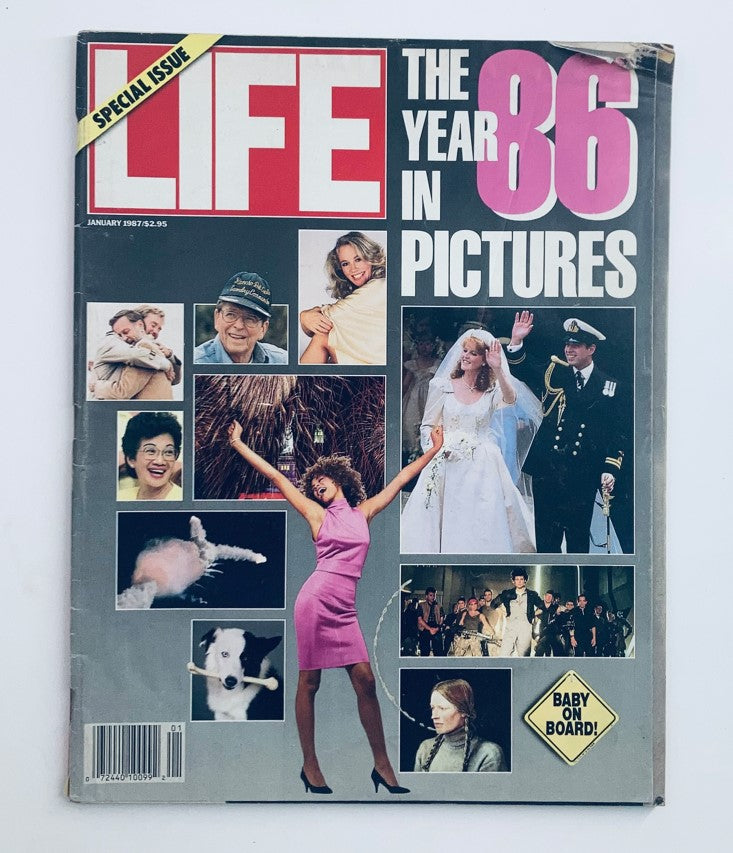 VTG Life Magazine January 1987 The Year in Pictures cover featuring highlights from 1986 with vibrant imagery and notable events.