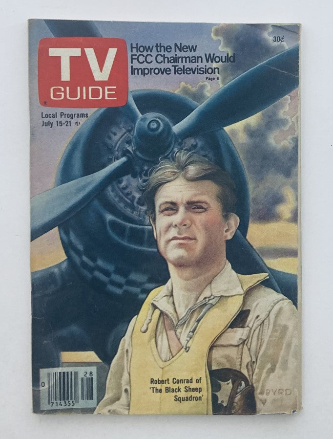 Cover of TV Guide Magazine from July 15, 1978 featuring Robert Conrad, highlighting television history and nostalgia.