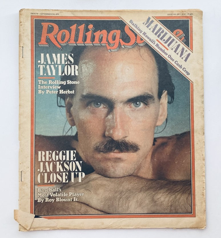 Vintage Rolling Stone Magazine September 6 1979 Issue 299 James Taylor No Label