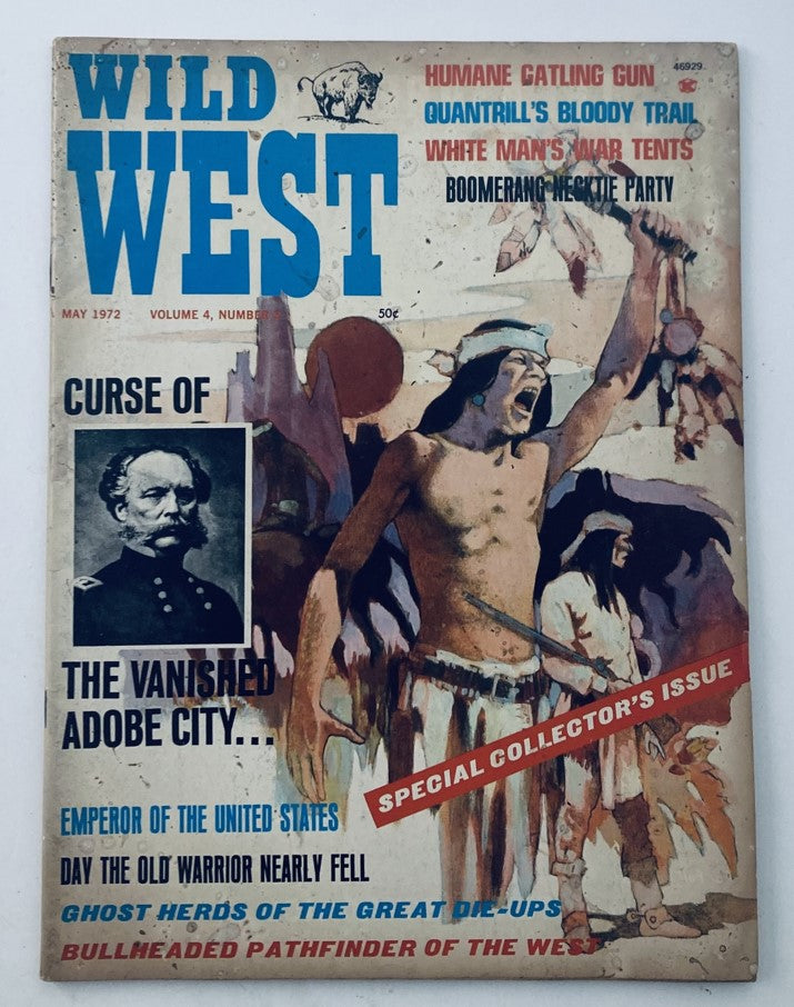 Vintage Wild West Magazine May 1972 Vol 4 No. 3 The Humane Gatling Gun No Label