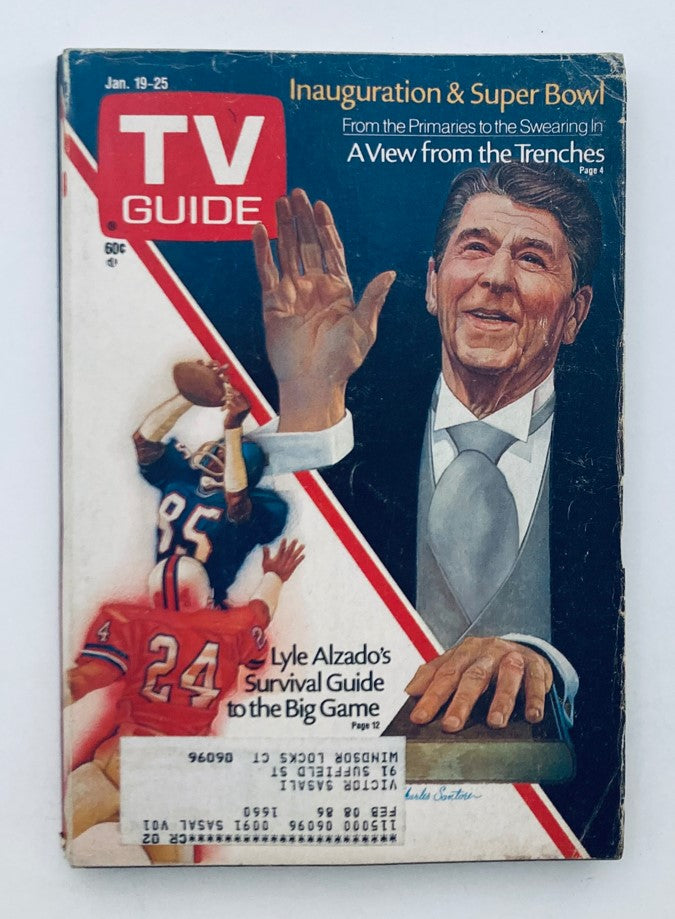 TV Guide Magazine January 19 1985 Ronald Reagan Hartford-New Haven Ed.