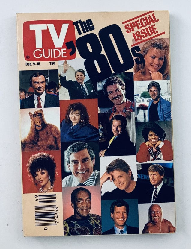 TV Guide Magazine December 9 1989 The 80's Issue featuring iconic television stars and a retro design, showcasing the nostalgia of the 1980s television era.