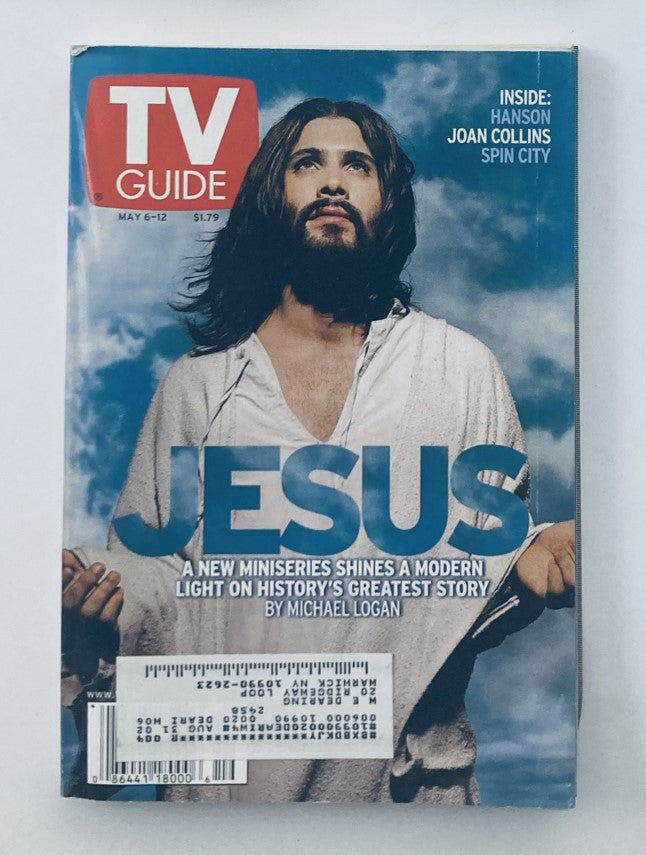 TV Guide Magazine May 6 2000 featuring Jeremy Sisto as Jesus on the cover, showcasing a vibrant design and promotional content.
