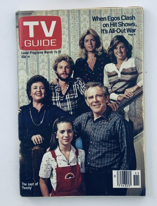 TV Guide Magazine March 15 1980 featuring Kristy McNichol on the cover, showcasing a cast portrait with various actors, capturing the essence of television entertainment from that era.