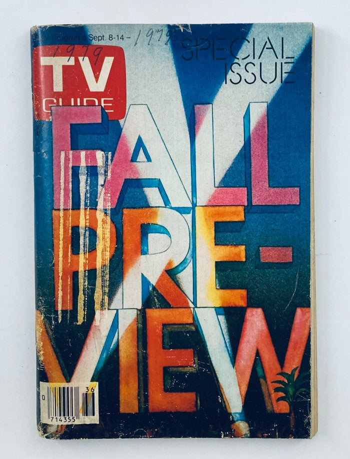 TV Guide Magazine September 8 1979 cover featuring 'Fall Preview' with vibrant colors and special issue label, a collectible from the WA-Baltimore edition.
