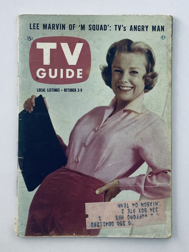 Vintage TV Guide Magazine cover from October 3, 1959 featuring June Allyson, showcasing classic television history and entertainment culture of the late 1950s.