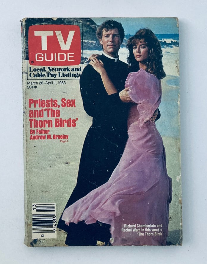 TV Guide Magazine March 26 1983 Richard Chamberlain LA Metro Ed. No Label