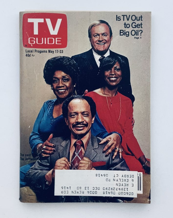 TV Guide Magazine May 17 1980 featuring the cast of The Jeffersons, showcasing iconic characters in a classic sitcom cover.