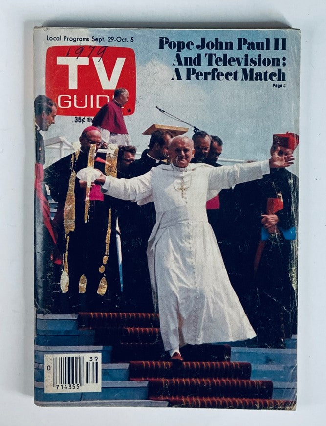 TV Guide Magazine September 29 1979 #1383 Pope John Paul II WA-Baltimore Ed.
