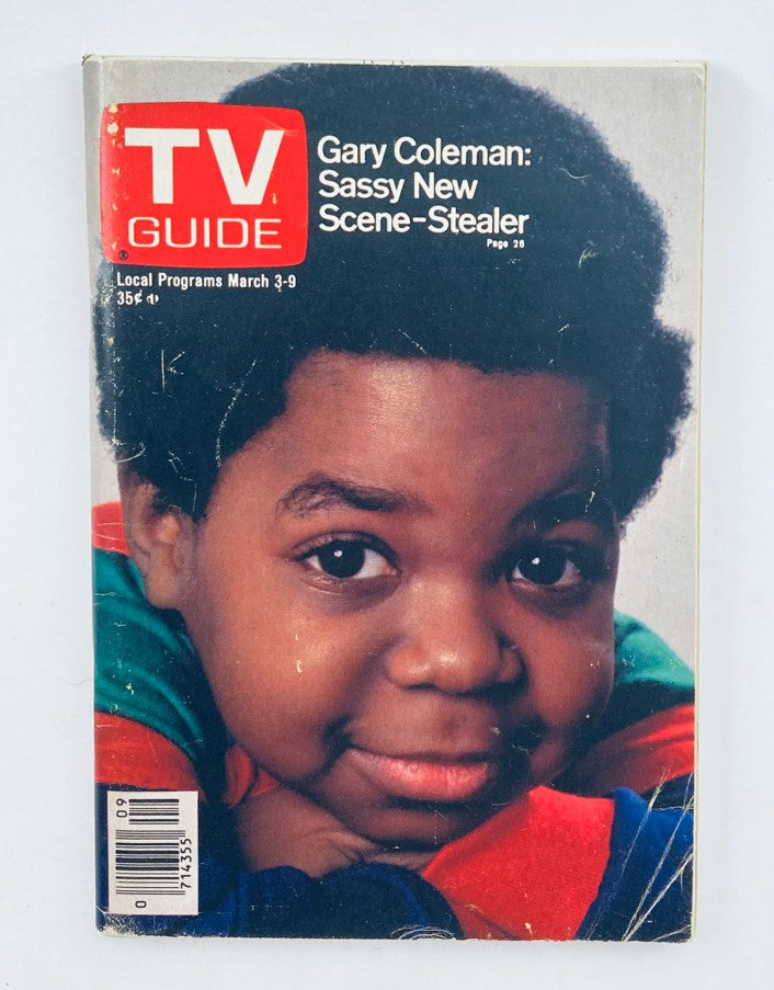 Cover of TV Guide Magazine dated March 3, 1979 featuring Gary Coleman with the headline 'Sassy New Scene-Stealer'.