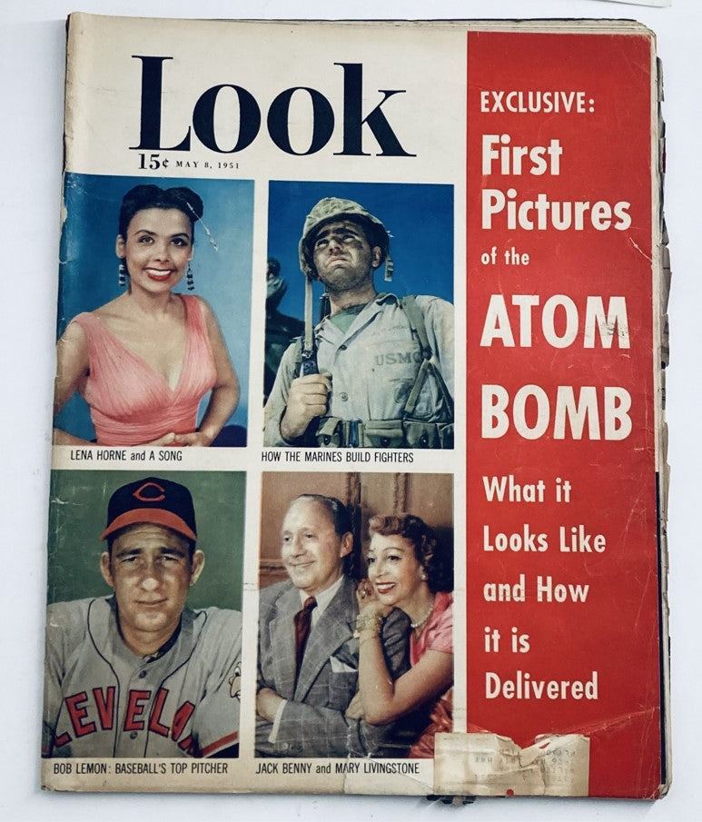 Vintage Look Magazine May 8 1951 Vol 15 No. 10 Lena Horne and Jack Benny