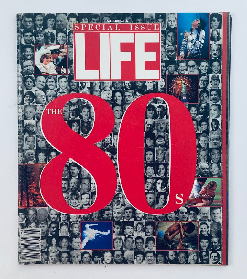 Cover of VTG Life Magazine Fall 1989 Vol 12 No. 12 Dinner of The Decade featuring a collage of faces from the 1980s, with bold red text highlighting 'THE 80s'.