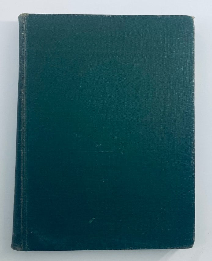 Rear view of a vintage 1952 bound Life Magazine collection representing a unique historical artifact. Perfect for collectors of vintage publications.