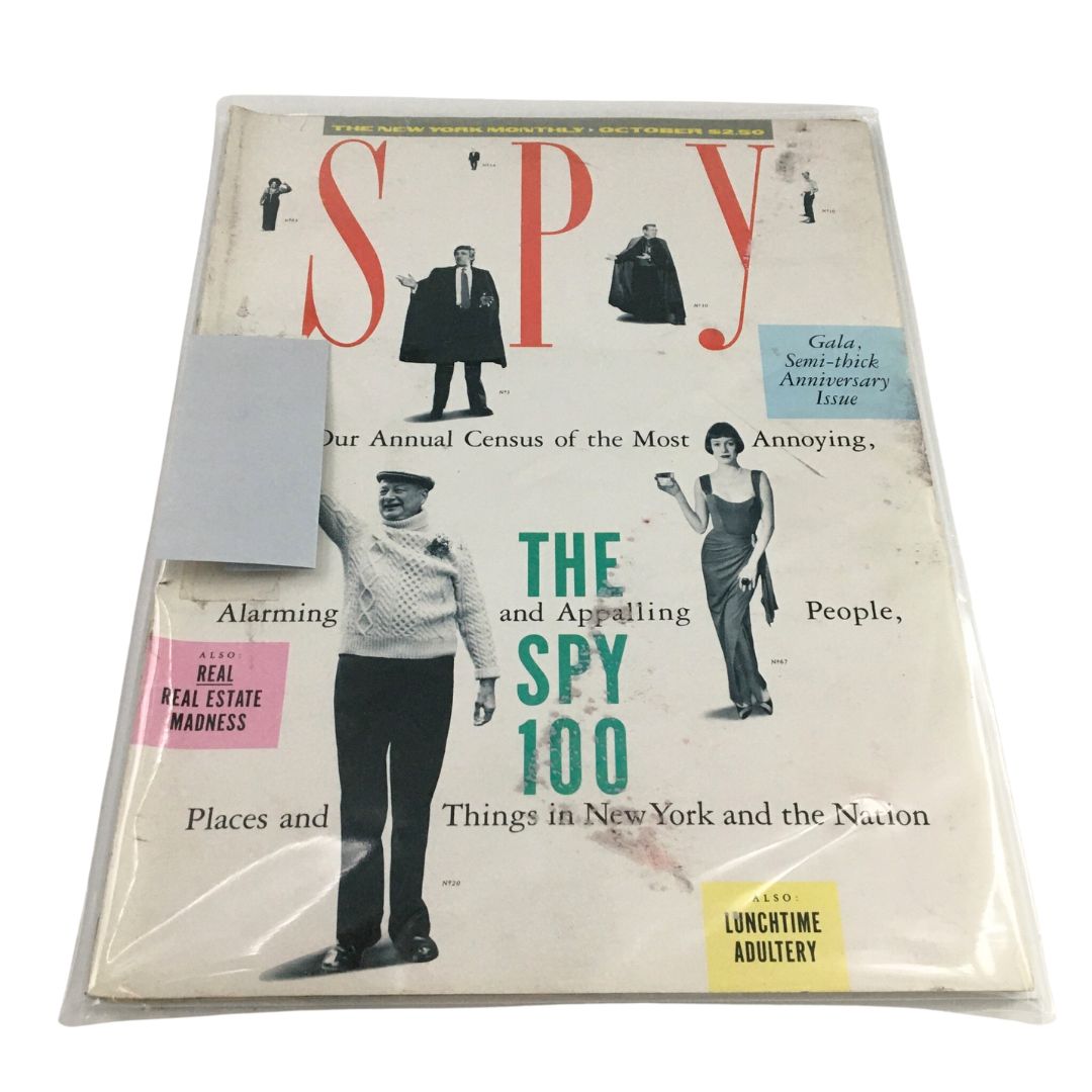 Cover of Spy Magazine, October 1987, featuring John Gotti, The Spy 100, and Real Estate Madness