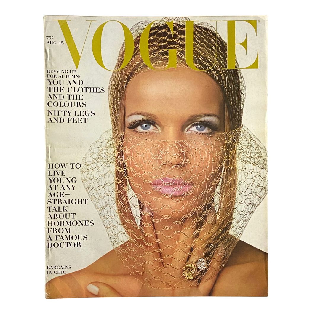 Vogue Magazine August 15 1965 Veruschka von Lehndorff No Label