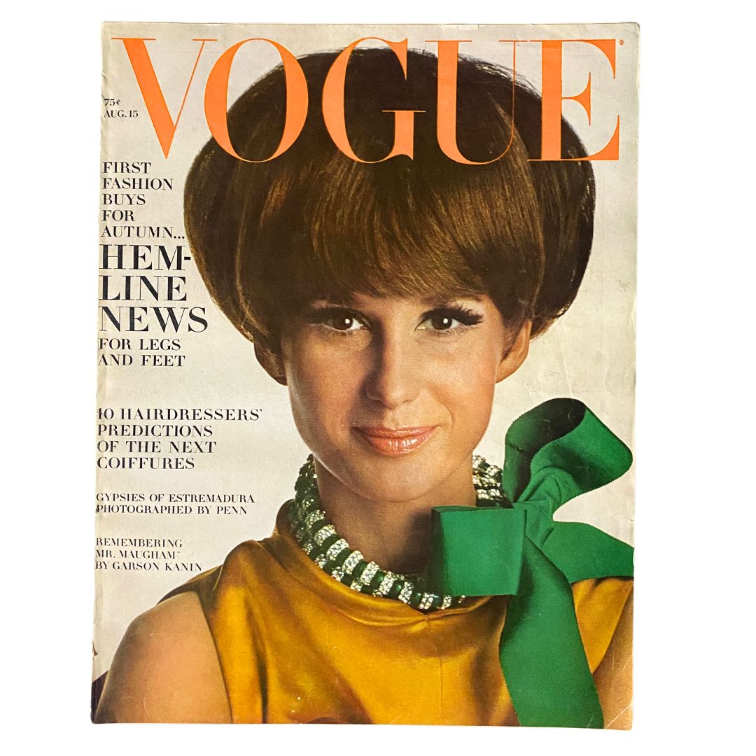 Vogue Magazine August 15 1966 Brigitte Bauer by Richard Avedon No Label