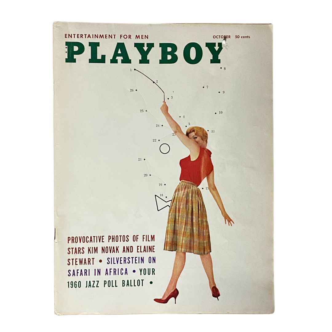 Vintage Playboy Magazine, October 1959: Featuring Elaine Reynolds with the centerfold.