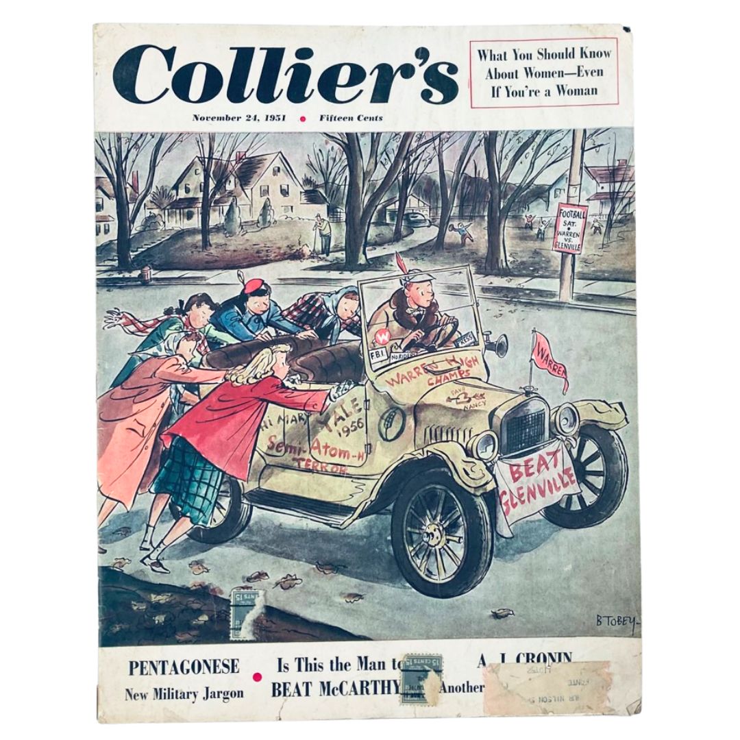 Vintage Collier's Magazine November 24 1951 Vol 128 No. 21 The Ruins of Angkor