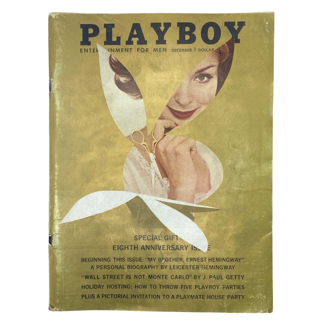 VTG Playboy Magazine December 1961 featuring Lynn Karrol on the cover, showcasing retro design and vintage typography.