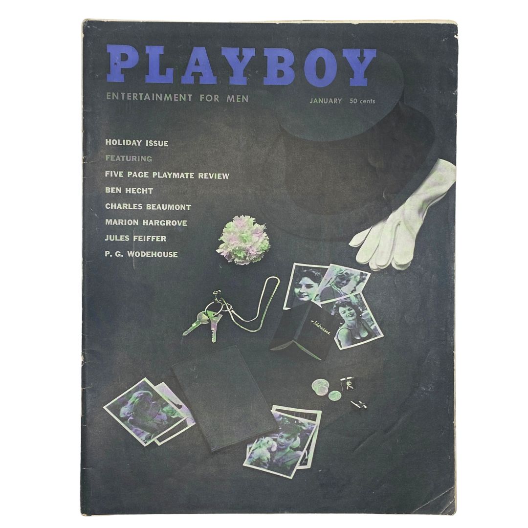 Playboy Magazine January 1959 Virginia Gordon w Centerfold No Label