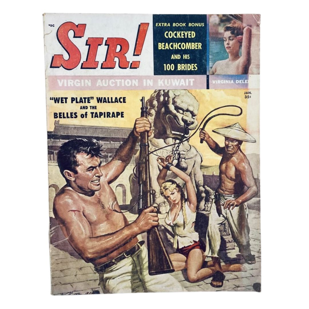 Sir! Magazine for Males January 1960 "Wet Plate" Wallace No Label