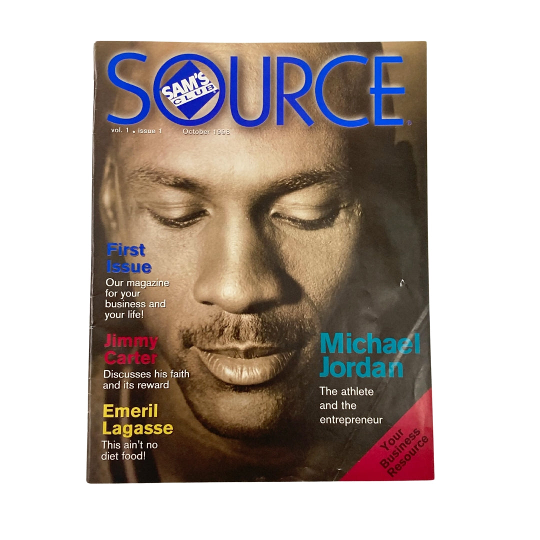 Cover of Sam's Club Source Magazine, October 1998, Volume 1, Issue #1, featuring Michael Jordan