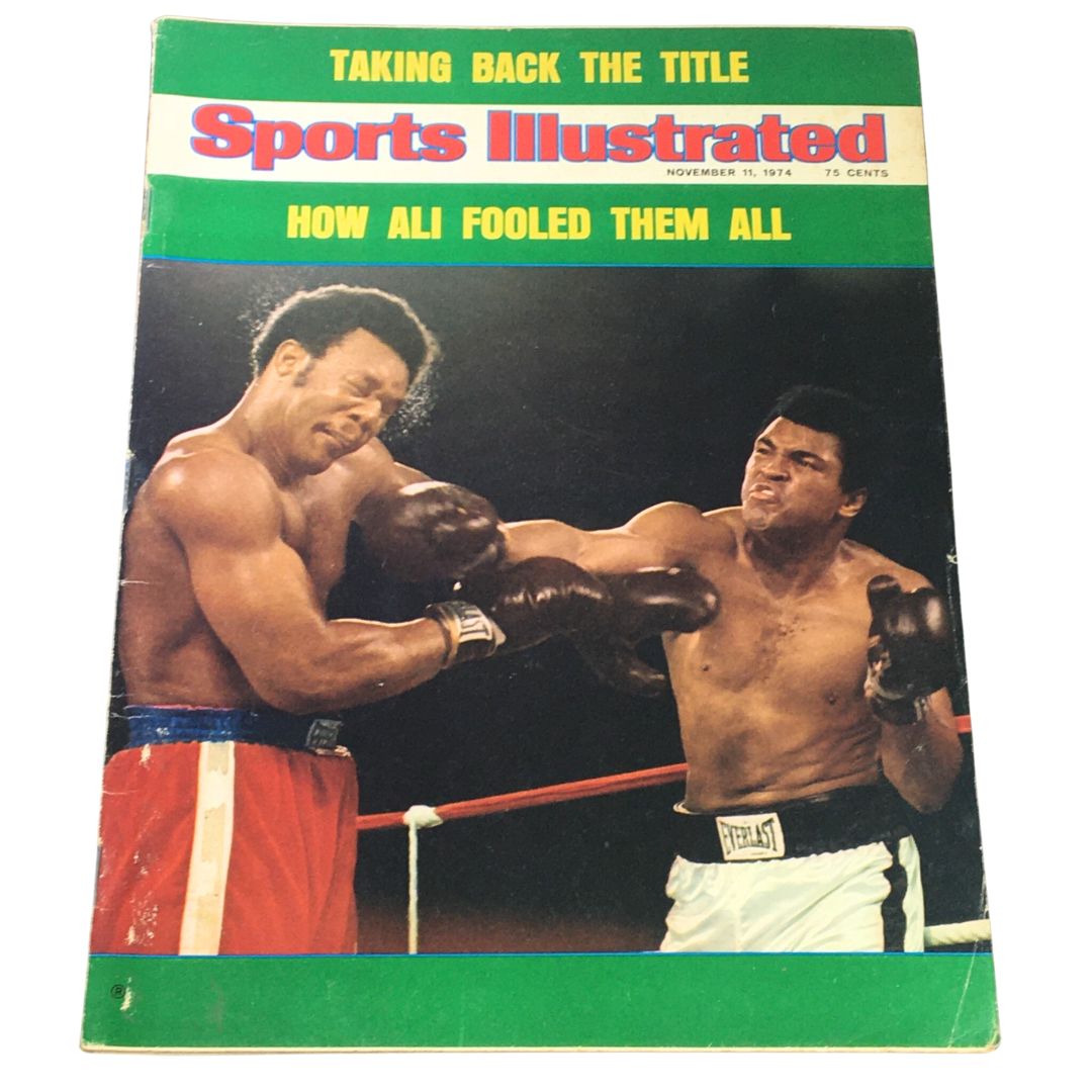 Sports Illustrated Magazine November 11 1974 George Foreman vs Cassius Clay