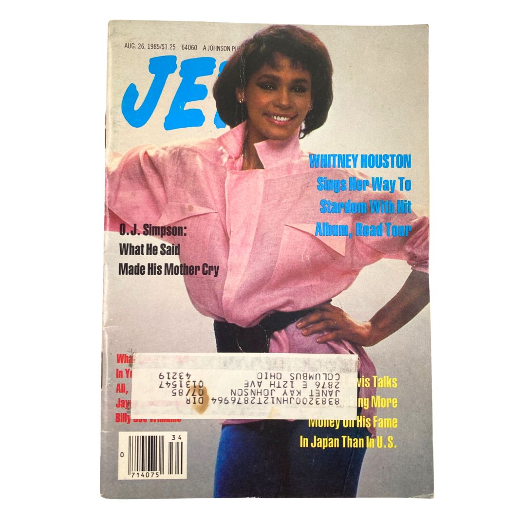 Jet Magazine August 26 1985 Vol 68 #24 Whitney Houston Hit Album Road Tour