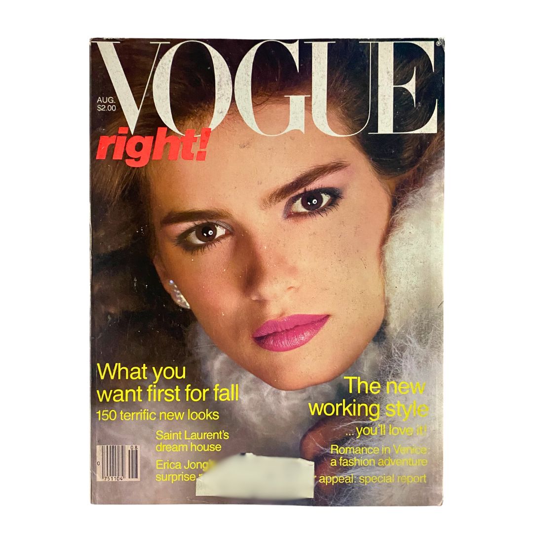 Vogue Magazine August 1980 Gia Carangi by Richard Avedon