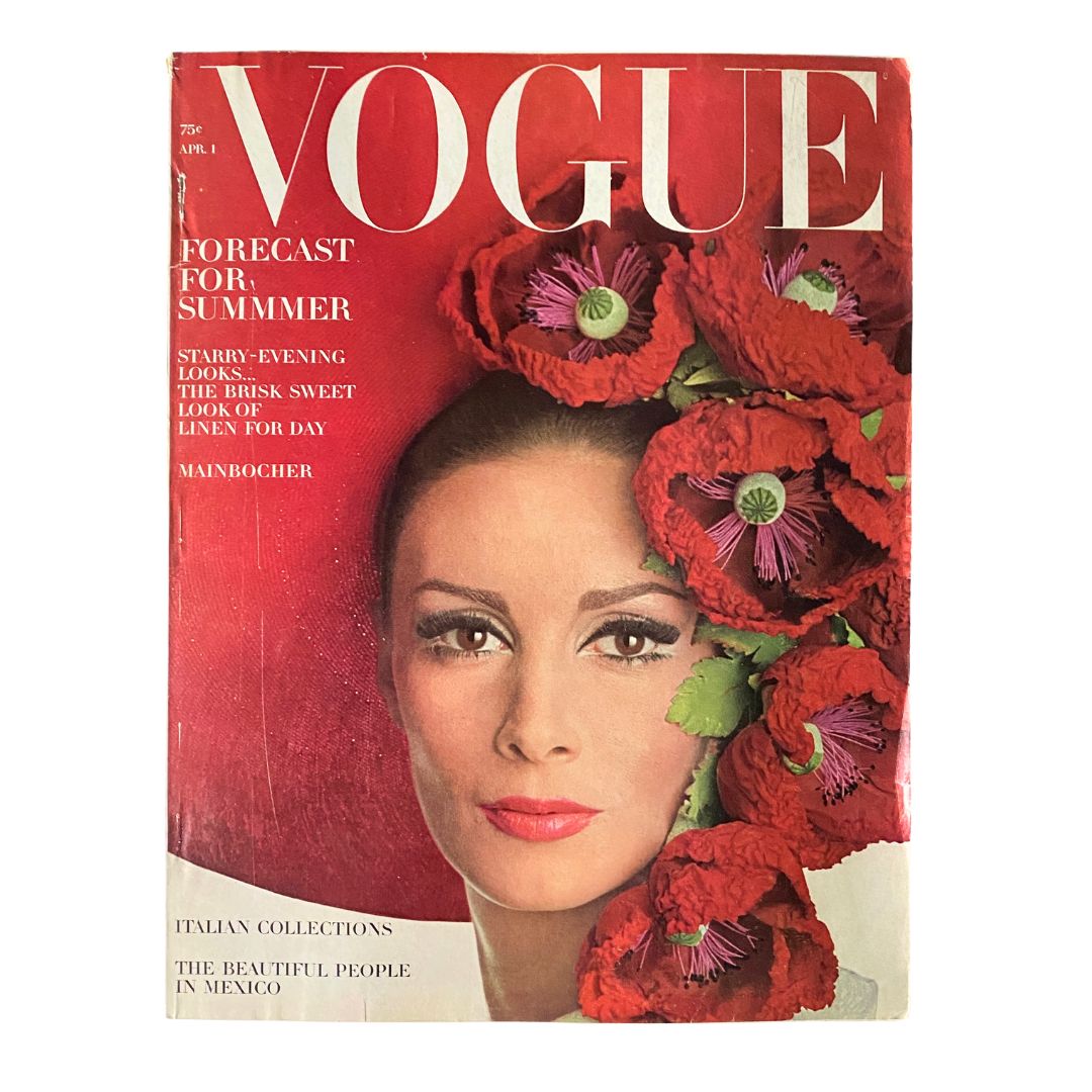 Vogue Magazine April 1 1965 Sue Murray Cover No Label