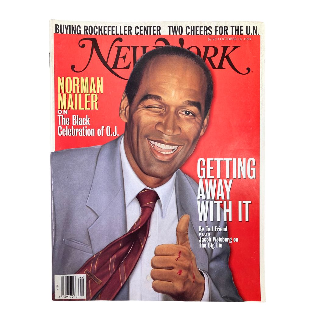 Cover of New York Magazine, October 16, 1995, featuring Norman Mailer and Jacob Weisberg