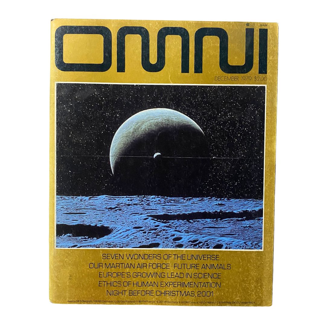 Omni Magazine April 1986 cover featuring the title, showcasing articles on mood-altering scents and love in the 21st century, perfect for vintage magazine collectors.