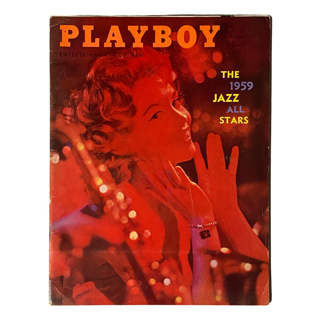 Playboy Magazine February 1959 Playmate Eleanor Bradle w Centerfold No Label