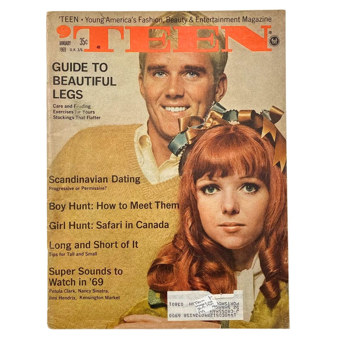 'Teen Magazine January 1969 Cover Girl Carla Beck & Safari in Canada