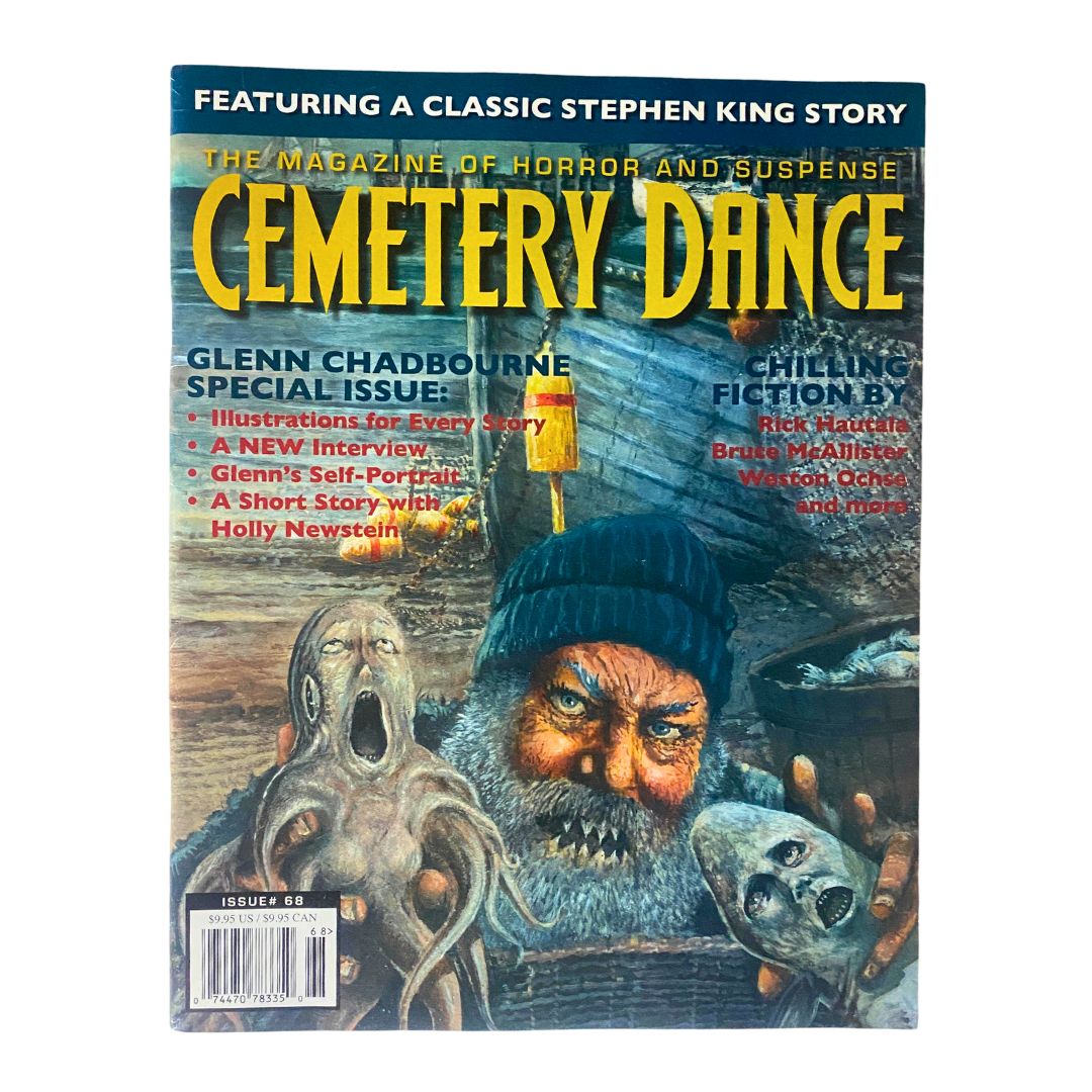 Cemetery Dance Magazine December 2012 #68 featuring cover art by Glenn Chadbourne, showcasing horror themes and a striking illustration.