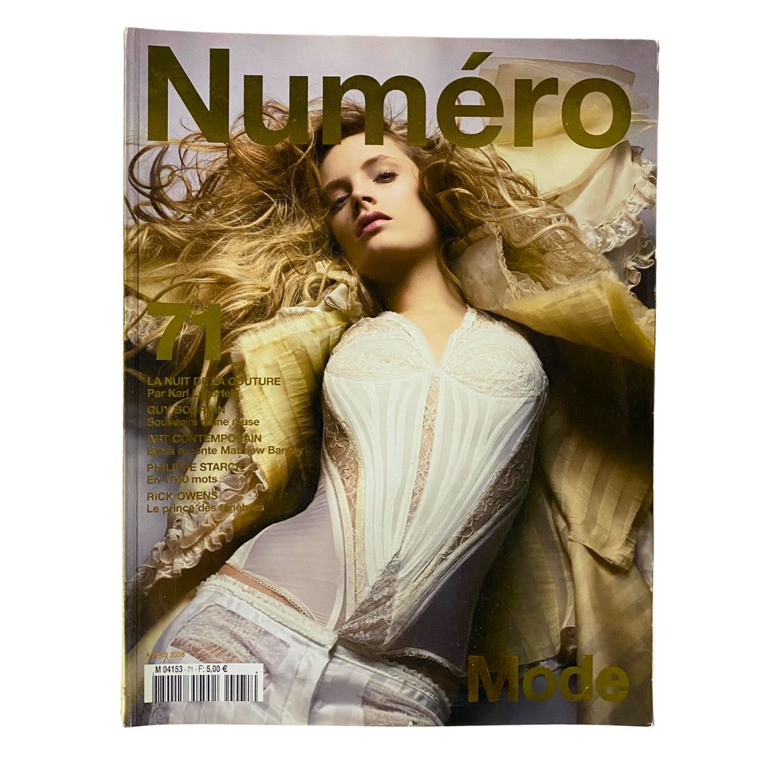 Numéro Magazine March 2006 No. 71 Leah de Wavrin Cover No Label