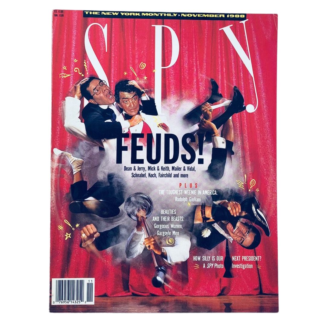 Spy Magazine November 1988 Paul Laxalt, George Bush, Barry Diller No Label