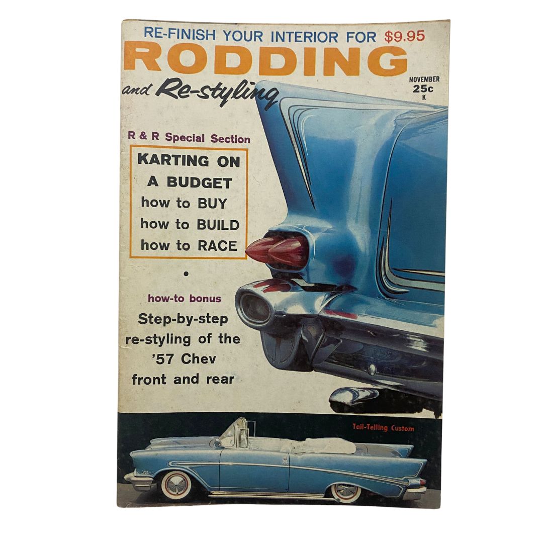 Vintage Rodding & Re-Styling Magazine November 1959 Karting on a Budget No Label