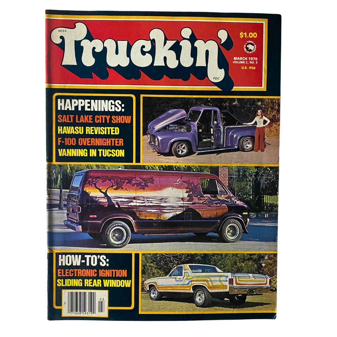 Vintage Truckin' Magazine March 1976 Happenings Salt Lake City Show No Label