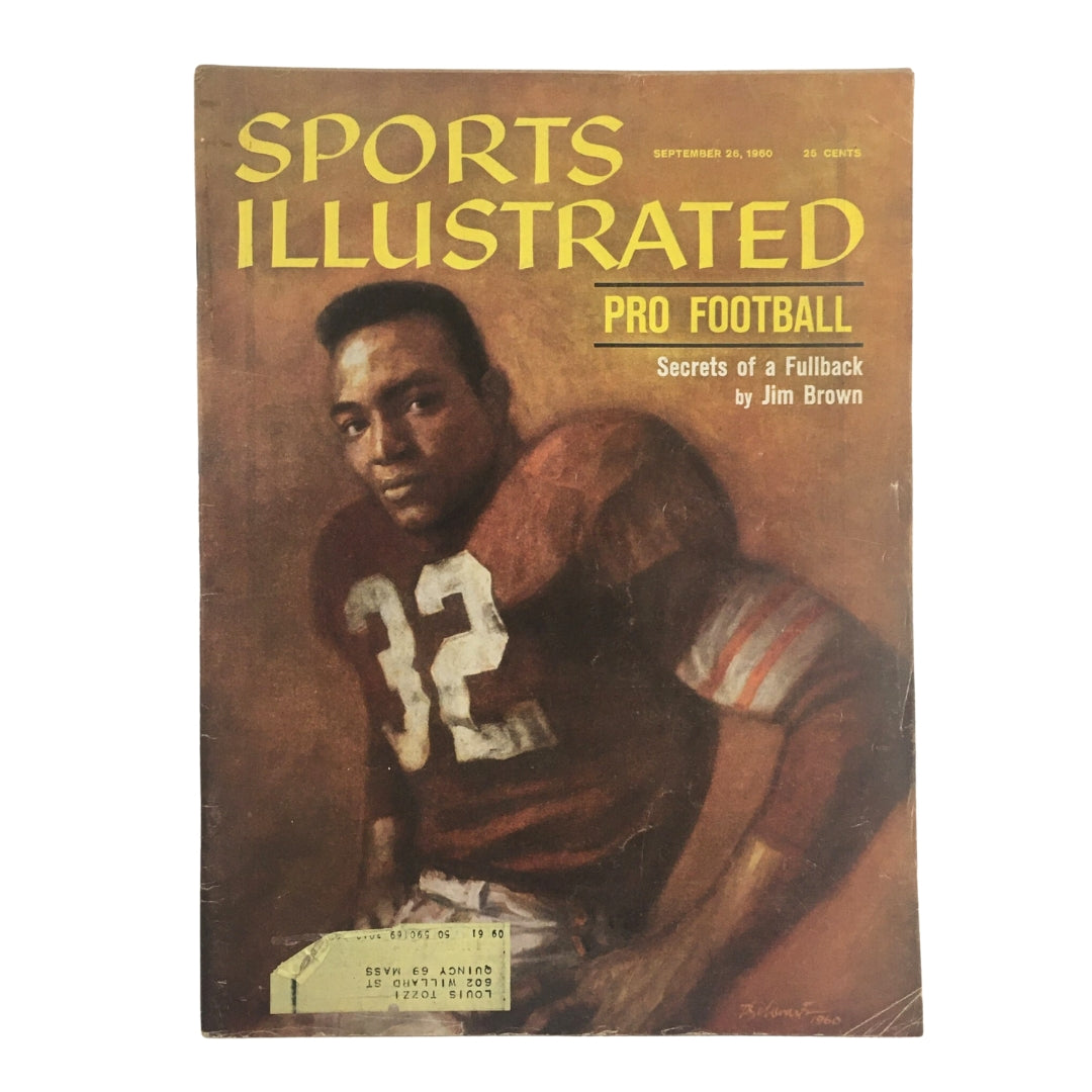 Cover of Sports Illustrated Magazine, September 26, 1960, featuring fullback Jim Brown
