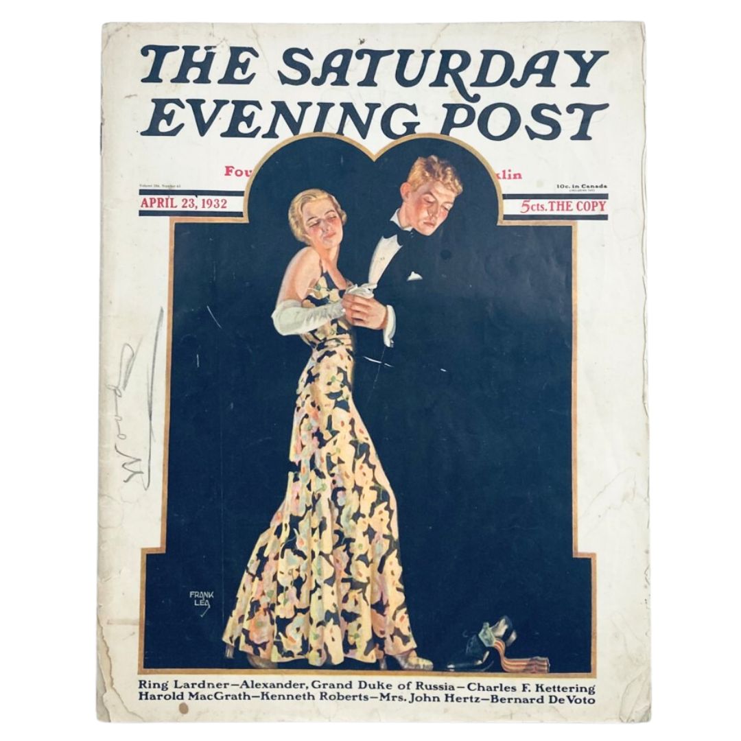 The Saturday Evening Post Magazine April 23 1932 Mrs. John Hertz No Label