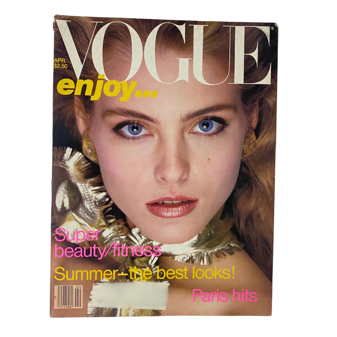 Vintage Vogue Magazine July 1984 Kim Alexis by Richard Avedon